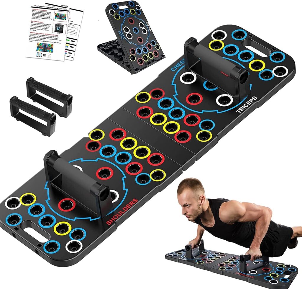 Home Workout Equipment Push Up Board With Automatic Count Multi-Functional Pushup Bar System Fitness Floor Chest Muscle Exercise Professional Equipment Burn Fat Strength Training Arm